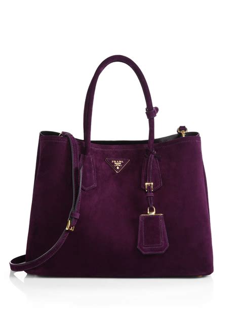 prada purple suede bag|prada nylon shoulder bags.